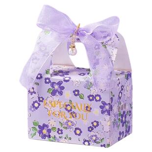 结婚喜糖盒子2025新款高级感婚礼伴手礼盒空盒订婚专用高端喜糖袋