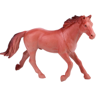 仿真马模型骏马黑名马塑料千里马驴儿童动物玩具农场野生沙盘摆件