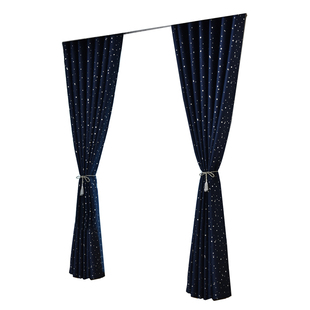 物理遮光隔热窗帘定制简约现代卧室阳台防晒客厅飘窗窗帘成品特价