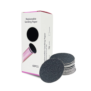 电动磨脚器磨片砂纸替换贴磨脚片60片一次性去死皮粗砂修脚打磨片