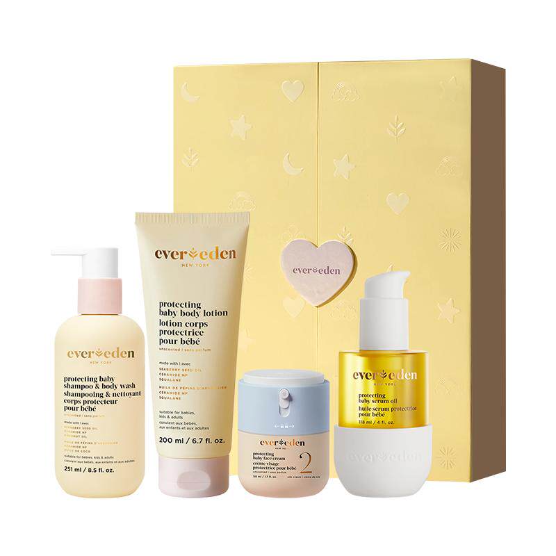 Evereden安唯伊婴儿亲护保湿胎脂系列新生洗护护肤4件套礼盒