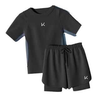 Keep泳衣男游泳男士套装男生上衣防尴尬泳裤全身男款专业套装装备