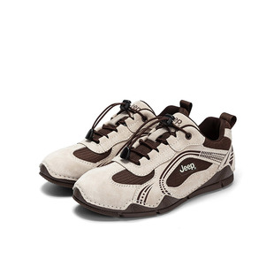 Jeep女鞋复古德训鞋女款美拉德休闲运动鞋舒适柔软通勤百搭平底鞋