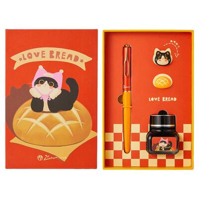 毕加索620烘焙小猫钢笔礼盒套装
