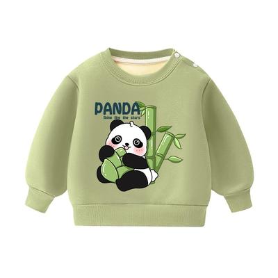 拉夏贝尔宝宝加绒卫衣秋冬款保暖婴幼儿冬装儿童加厚上衣男童衣服