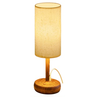 可拆卸ELD灯泡床头台灯带插座一体多功能简约现代床头灯带USB接口