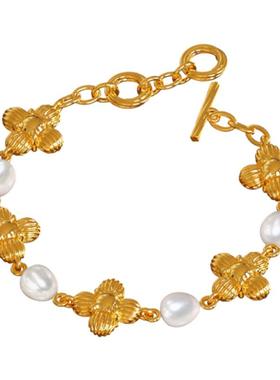 盐岛暗香五花珍珠手链轻奢小众精致女款配饰原创手串新款礼物手饰