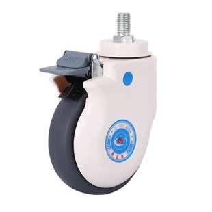 3寸4寸5寸医用医疗病床推车治疗车设备仪器配件静音万向轮子脚轮