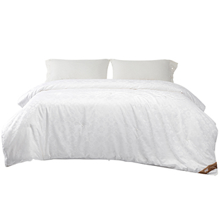 安睡宝高档100s支匹马棉天然桑蚕丝双人特大1.5床春秋被保暖冬被