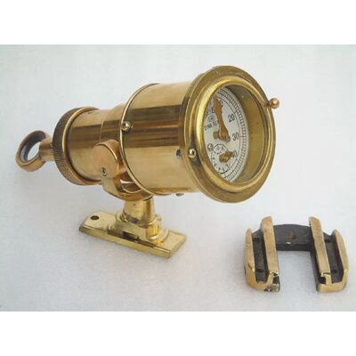 ALL BRASS EIWA SEIKO JAPAN Vessel Gauge Speed Logge Marine