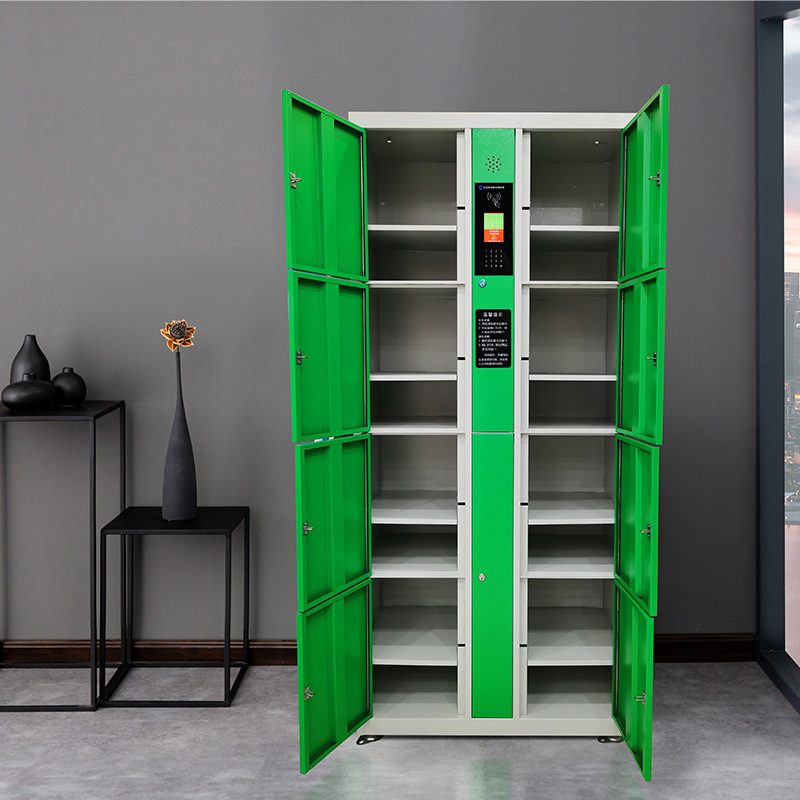 员工更衣柜密码柜健身房感应锁储物柜条码指纹存包柜钢制文件柜