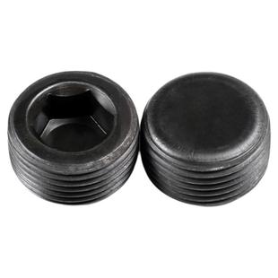 标准BSP公制喉塞螺丝12.9级内六角堵头止付PG1.5细牙通孔油堵螺塞