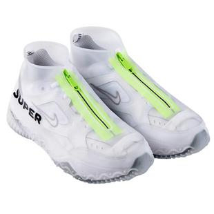 Super防水鞋套透明硅胶加厚防滑耐磨雨鞋套雨天户外弹力拉链脚套