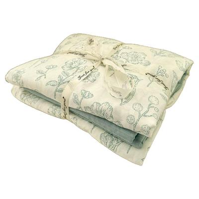 A类标准~田园风纯棉双层纱四件套