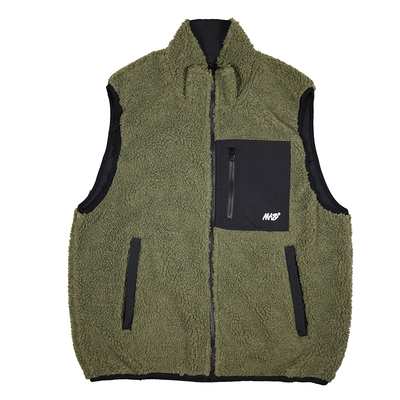 Masterape羊羔绒两面穿保暖马甲