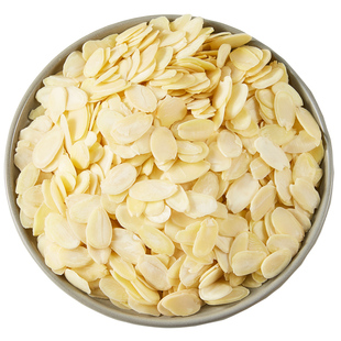 缤纷食代新货新鲜去皮生杏仁片烘焙专用材料500g巴旦木仁纯扁桃仁