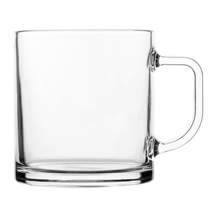 乐美雅耐热钢化玻璃杯早餐冲泡麦片微波炉加热牛奶杯防摔可倒开水