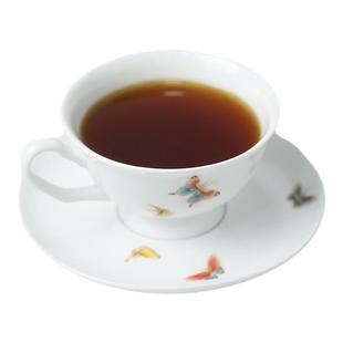 自慢堂主理人边正设计手绘釉中彩蝴蝶餐具马克杯陶瓷点心盘咖啡杯