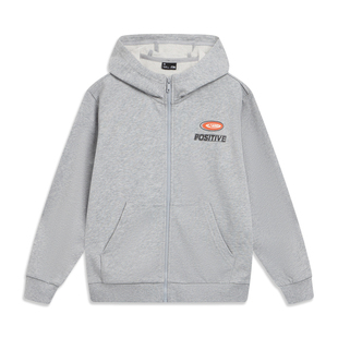 李宁童装卫衣男女大童运动生活系列青少年春季休闲毛圈针织童装