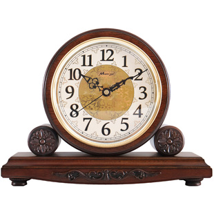 新中式现代轻奢实木座钟客厅大号复古钟表家居装饰艺术时钟摆件