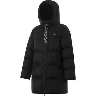 李宁儿童中长款羽绒服男孩新款冬季男童装女外套青少年防泼水冬装