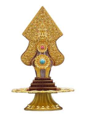 藏式佛堂三根本总集朵玛供品摆件