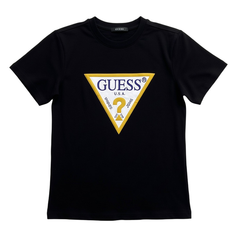 GUESS剪洗标男士夏季休闲短袖衫