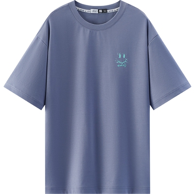 森马潮流联名印花针织短袖T恤男