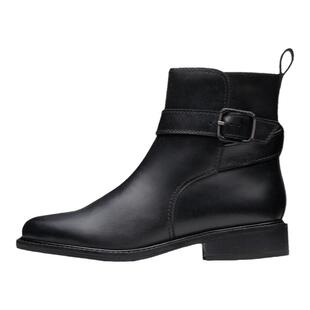 Clarks其乐RenewalStyle秋冬新品复古英伦宽筒切尔西靴显瘦短靴女