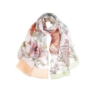 MARJAKURKI玛丽亚古琦真丝丝巾夏薄款披肩女外搭围巾妈妈女友礼物