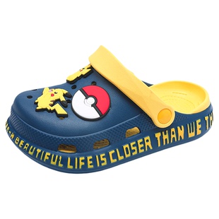 精灵宝可梦儿童洞洞鞋夏季新款男孩防滑软底宝宝大童男童拖鞋居家