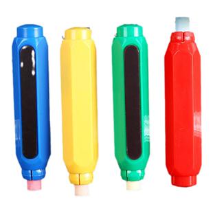 粉笔套粉笔夹壳教师专用自动手套无尘免脏手握笔器按动式磁性防粉尘灰神器装延长器保护家用护手托字儿童老师