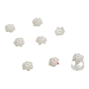 哑金包金保色镂空银色串珠手链花托隔片手工diy散珠饰品配件