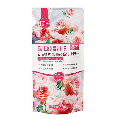 蓝漂香氛洗衣液300g深层清洁去污渍柔顺衣物家用补充装实惠M