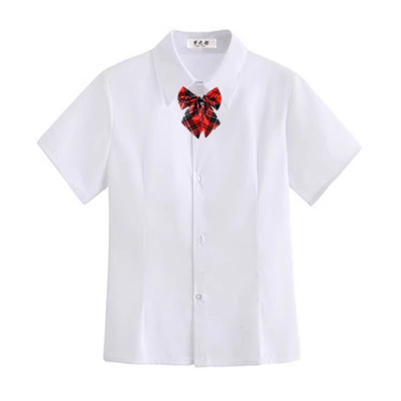 学院风演出服校服白衬衫格子裙套装初中生合唱团诗歌朗诵比赛服装