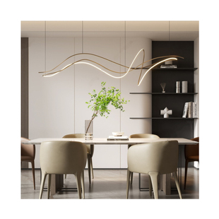 2025设计师吊灯具艺术线条造型餐厅美容店公司前台吧台样板间展厅