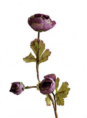 轻奢复古山茶花仿真花束桌面摆件