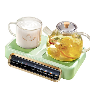 SOIP加热杯垫恒温热牛奶神器家用保温暖双杯垫桌面小型智能养生壶