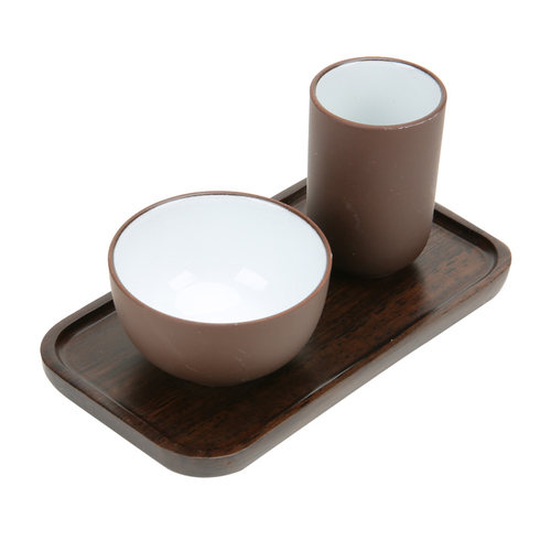 厂家自产白瓷紫砂闻香杯品茗杯套装/乌龙茶演示指定茶具/茶艺培训