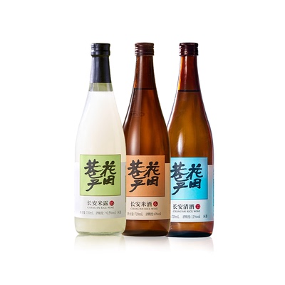 花田巷子米酒6°米露0.5°清酒11°节日酒礼囤货桂花味720ml*3