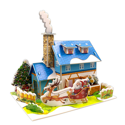 中秋节立体拼图儿童益智玩具