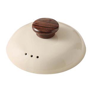 砂锅盖子陶瓷锅盖防溢防烫木橼提手圆形沙锅盖炖锅盖加厚煲汤锅盖