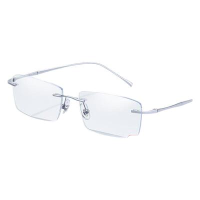 超轻无框眼镜钛材眼镜框