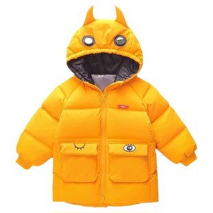 儿童羽绒服中长款1婴儿2岁宝宝3一5岁男女童加厚2025新款冬季外套