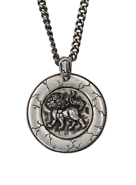 狮子座项链男女款银吊坠送礼物