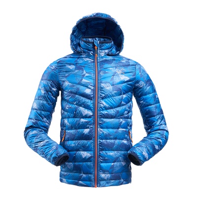 诺思山超轻90%白鸭绒印花羽绒服