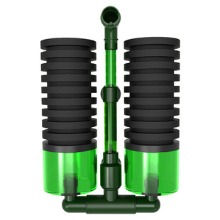 仟锐水妖精鱼缸过滤器反气举循环泵小型静音增氧三合一吸鱼便过滤