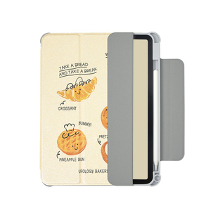 Ufology原创适用ipadair6保护壳air5平板mini6保护套air4咖啡7/8/9/10/11代pro11寸air7笔槽2024面包2022手绘