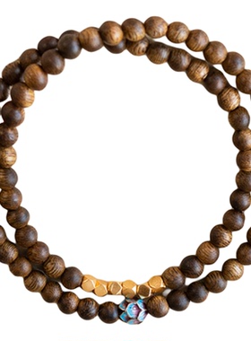 【普陀山正品】天然奇楠沉香木手串王菲同款转运招财稳定情绪手链