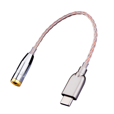 Typec转3.5mm立体声Type-c转接4.4mm/2.5mm平衡高端解码DAC芯HiFi